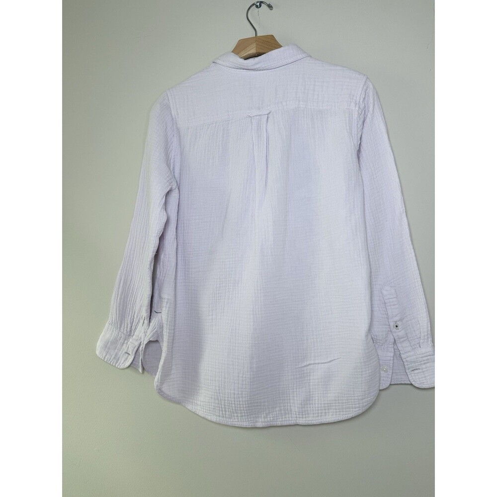 J.Crew Women's 100% Cotton Gauze Button Down Shirt Pink Size 2 - Picture 3 of 8